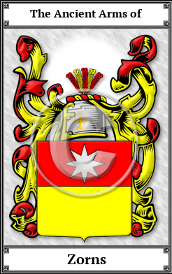 Zorns Family Crest Download (JPG)  Book Plated - 150 DPI