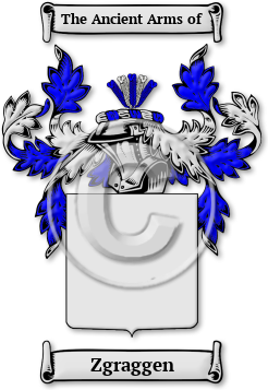 Zgraggen Family Crest Download (jpg) Legacy Series - 150 DPI