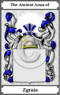 Zgraia Family Crest Download (JPG)  Book Plated - 150 DPI