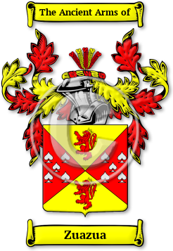 Zuazua Family Crest Download (jpg) Legacy Series - 150 DPI