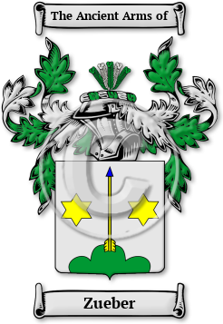 Zueber Family Crest Download (jpg) Legacy Series - 150 DPI