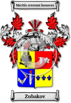 Zubakov Family Crest Download (jpg) Legacy Series - 150 DPI