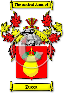 Zucca Family Crest Download (jpg) Legacy Series - 150 DPI