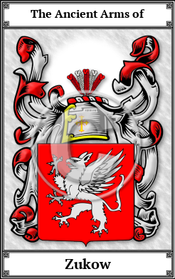 Zukow Family Crest Download (JPG) Book Plated - 600 DPI