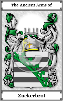 Zuckerbrot Family Crest Download (JPG) Book Plated - 600 DPI