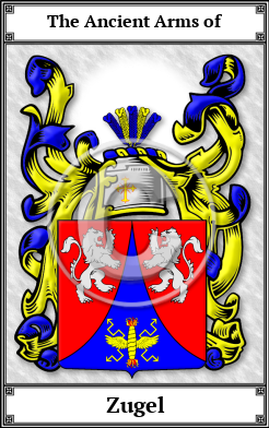 Zugel Family Crest Download (JPG)  Book Plated - 150 DPI