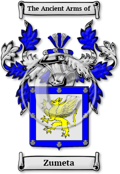 Zumeta Family Crest Download (JPG) Legacy Series - 600 DPI