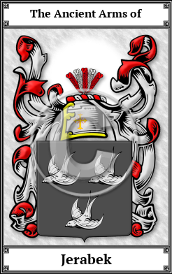 Jerabek Family Crest Download (JPG)  Book Plated - 150 DPI