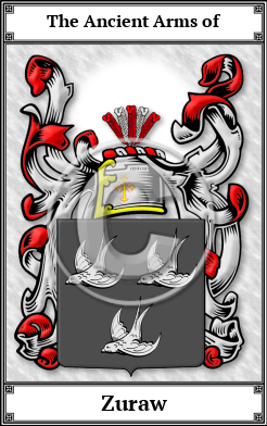 Zuraw Family Crest Download (JPG)  Book Plated - 150 DPI
