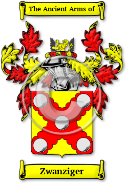 Zwanziger Family Crest Download (jpg) Legacy Series - 150 DPI