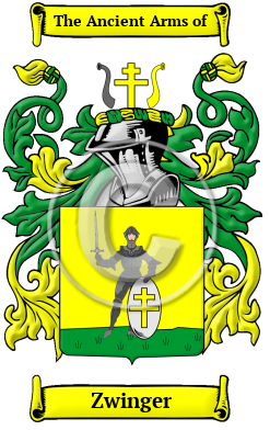 Zwinger Family Crest Download (JPG) Heritage Series - 600 DPI