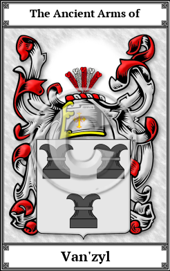 Van'zyl Family Crest Download (JPG)  Book Plated - 150 DPI