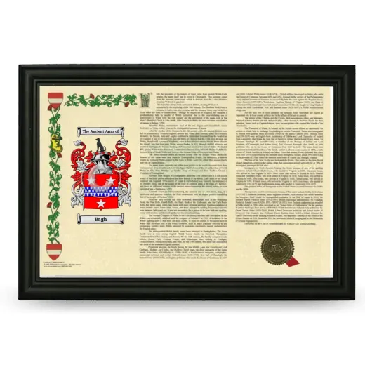 Bagh Armorial Landscape Framed - Black