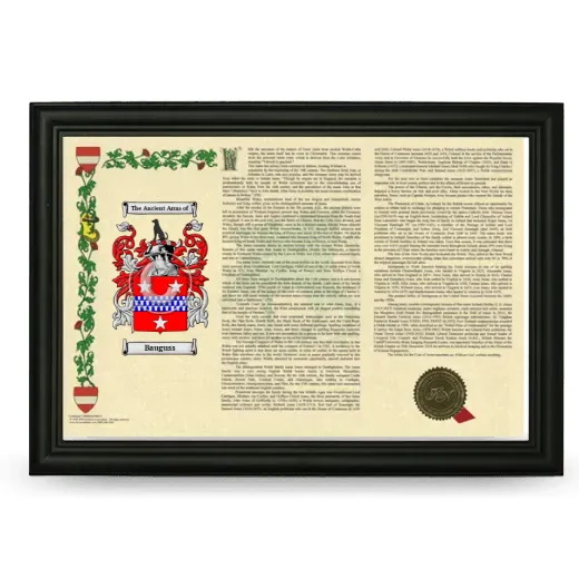 Bauguss Armorial Landscape Framed - Black