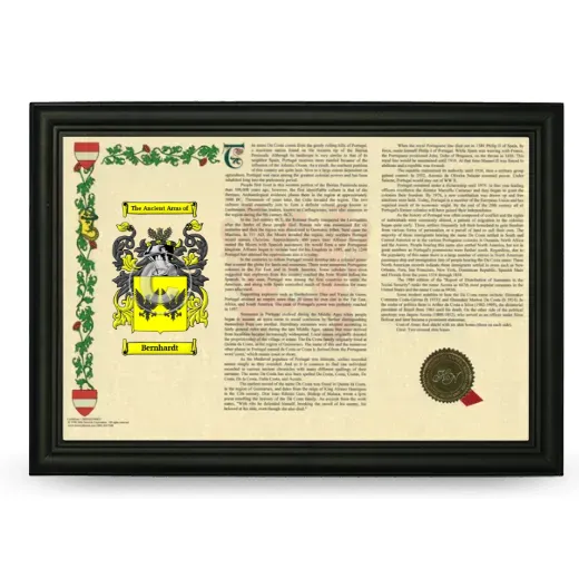 Bernhardt Armorial Landscape Framed - Black
