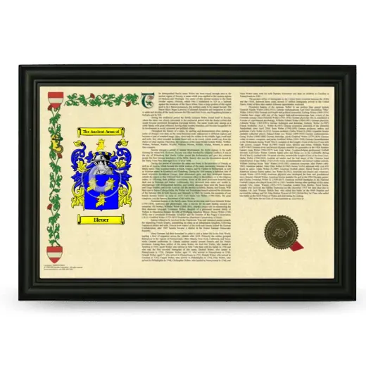 Bleuer Armorial Landscape Framed - Black