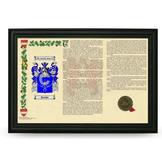 Brosius Armorial Landscape Framed - Black