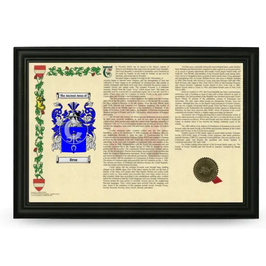 Broz Armorial Landscape Framed - Black