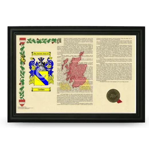 Cathro Armorial Landscape Framed - Black