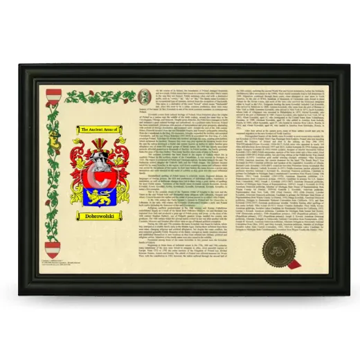 Dobrowolski Armorial Landscape Framed - Black