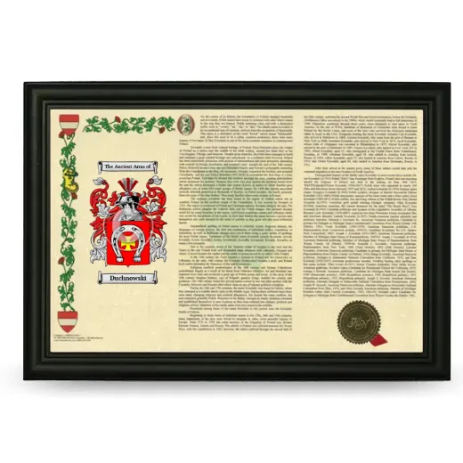 Duchnowski Armorial Landscape Framed - Black
