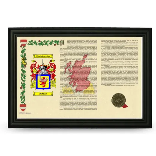 Duthay Armorial Landscape Framed - Black