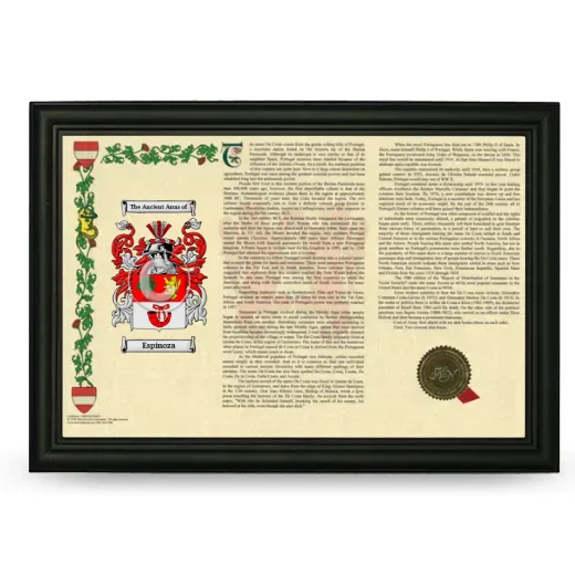 Espinoza Armorial Landscape Framed - Black