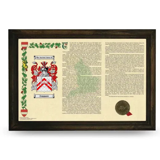 Fenmore Armorial Landscape Framed - Brown