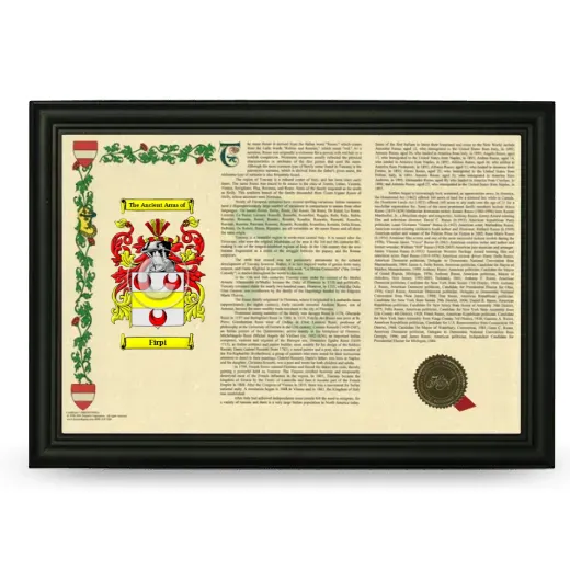 Firpi Armorial Landscape Framed - Black