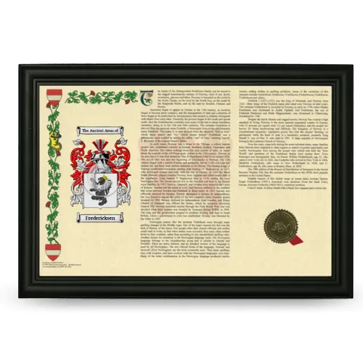 Fredericksen Armorial Landscape Framed - Black