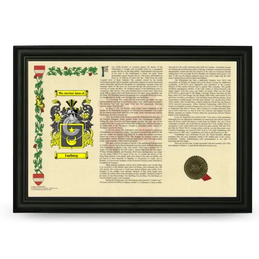 Furberg Armorial Landscape Framed - Black