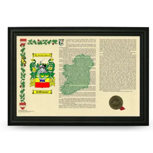 Heiffermynd Armorial Landscape Framed - Black