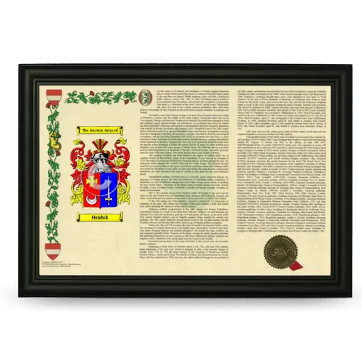 Hejduk Armorial Landscape Framed - Black