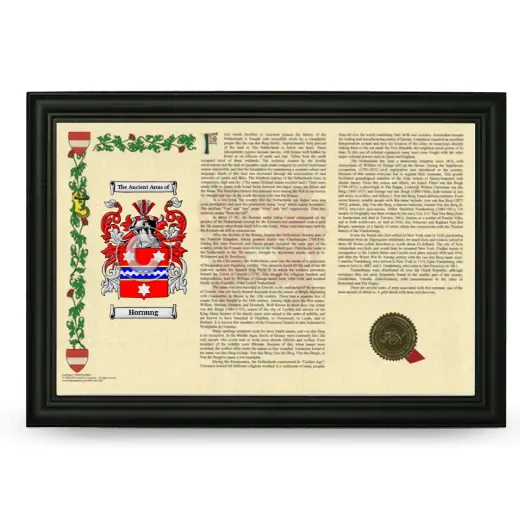 Hornung Armorial Landscape Framed - Black
