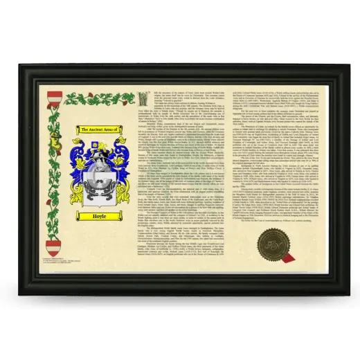Hoyle Armorial Landscape Framed - Black