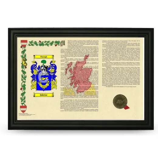 Inkstar Armorial Landscape Framed - Black