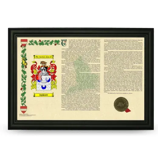 Jephcott Armorial Landscape Framed - Black