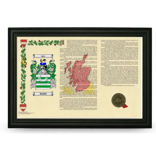 Kaskal Armorial Landscape Framed - Black