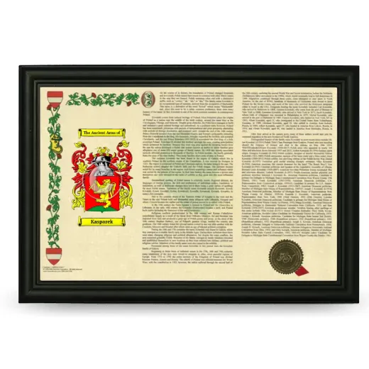 Kasparek Armorial Landscape Framed - Black