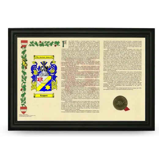 Kupper Armorial Landscape Framed - Black