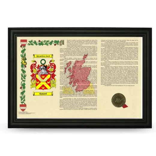 Kynord Armorial Landscape Framed - Black
