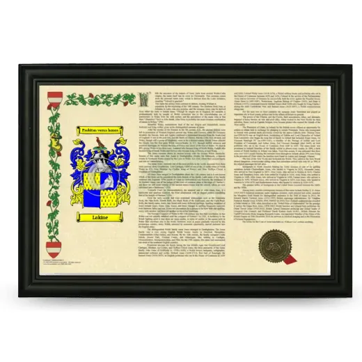 Lakine Armorial Landscape Framed - Black