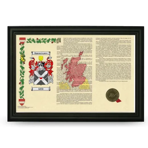 Little Armorial Landscape Framed - Black