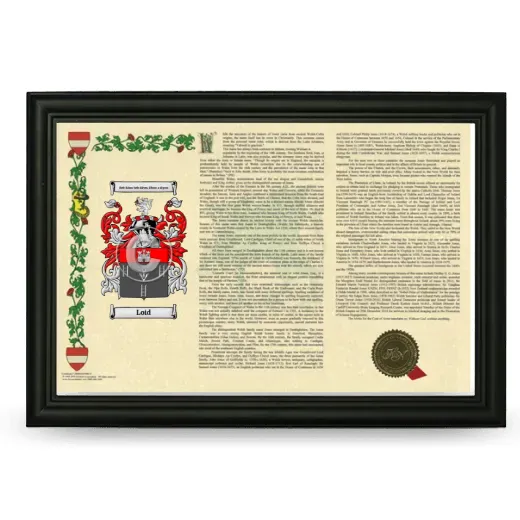 Loid Armorial Landscape Framed - Black