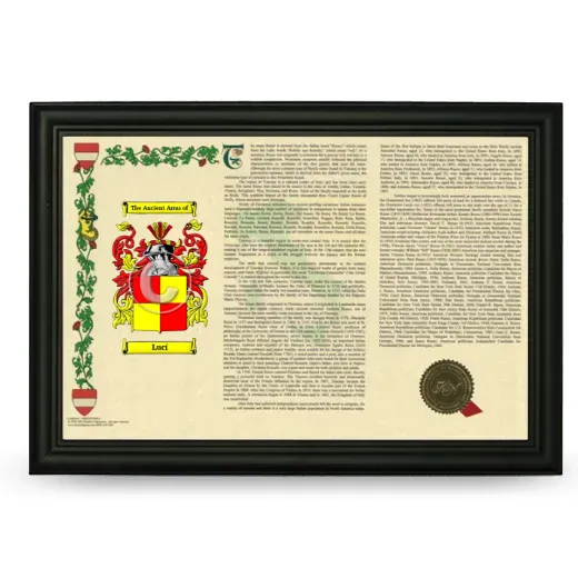 Lucí Armorial Landscape Framed - Black