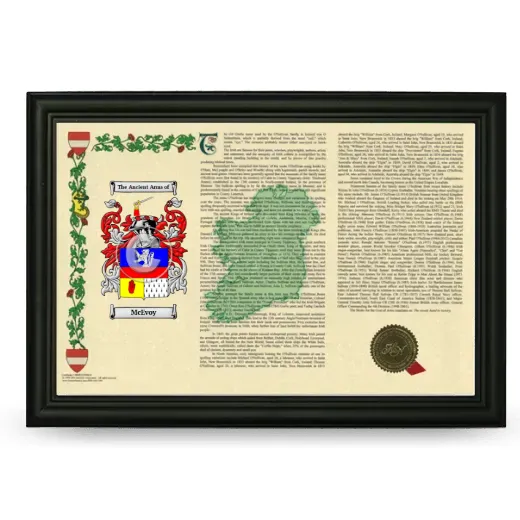 McEvoy Armorial Landscape Framed - Black