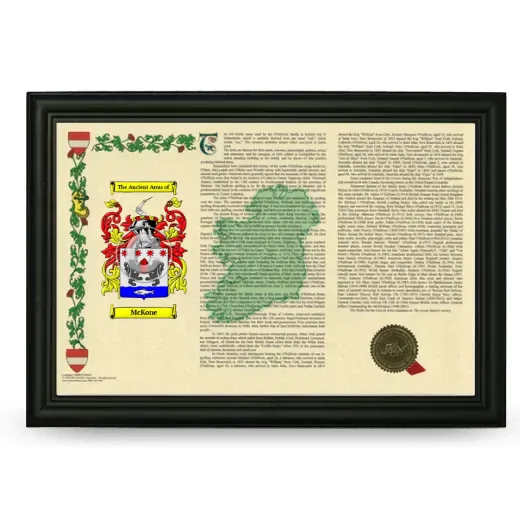 McKone Armorial Landscape Framed - Black