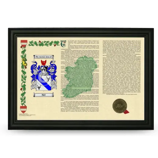 Neè Armorial Landscape Framed - Black