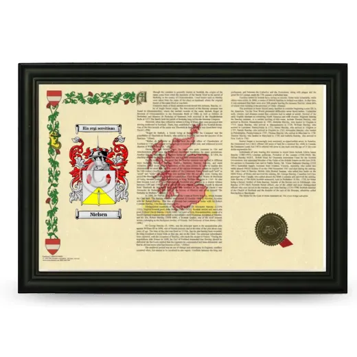 Nielsen Armorial Landscape Framed - Black