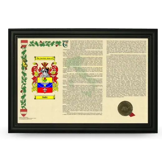 Nofri Armorial Landscape Framed - Black